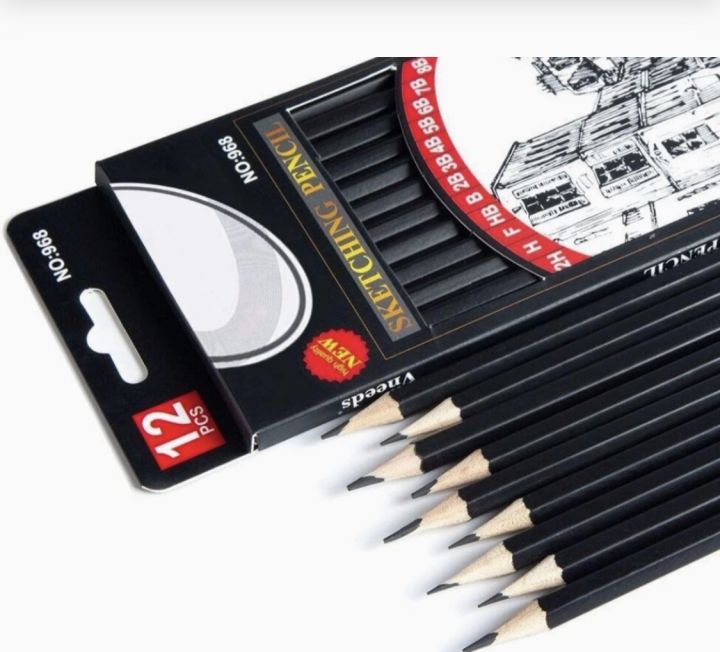 Sketch Pencil Graphite For Professional Artist Painting Drawing (12