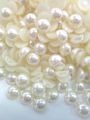 150 pieces - ,8,10mm white color Beads Half cut PEARL - Bead Sewing Jewelry Making DIY Handmade Accessories Craft supplies. 