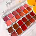 12 SHADES MATTE CREAM LIPSTICK PALETTE WITH MIRROR. 
