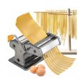 Pasta Maker Stainless Steel Pasta Machine Cutter Hand Crank Clamp And Clean Brush For Homemade Spaghetti & Fettuccini-Durable. 