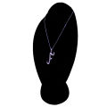 Silver Stainless Steel - J - Letter Stone Pendant For Women / Girls - J. 