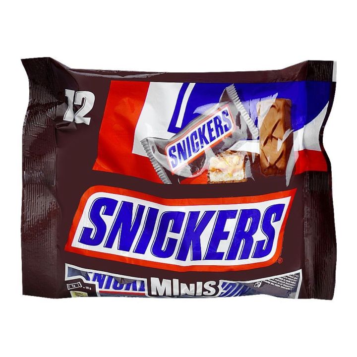 Snickers Minis Chocolate 227g | 12 Pieces | Individually Wrapped Peanut ...