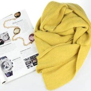 【LuckyBabyFans Store】Korean Simple Solid Color Warm Winter 220cm Elastic Wool Ring Shawl Amazing Blanket Echarpe