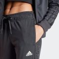 ADIDAS WOMEN ESSENTIALS ANIMAL PRINT TRICOT 3-STRIPES SLIM TAPERED TRACK PANTS (IN9935). 