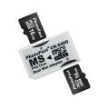Hot Sale Dual 2 Slot Micro For SD SDHC TF to Memory Stick MS Card Pro Duo Reader Adapter For PSP. 