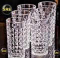 High Quality Crystal Drinking Glass/Water Drinking Glass/ Transparent Imported Glass (Pack of Two). 