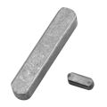 140Pcs Key Stock Assortment 10mm x12mmx 16mm x20mm x25mm x30mm Key Stock Keystock Round Ended Feather Key Parallel Drive Shaft Keys Set. 