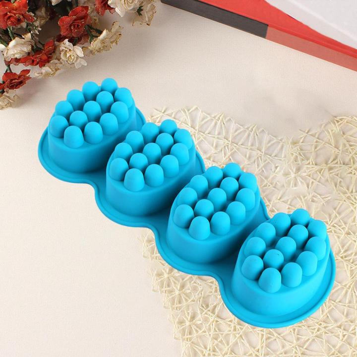 Silicone Soap Mold 3D Massage Bar Soap Mold Candy Making DIY Craft Supplies