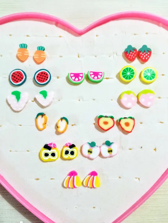 Cute%20Cartoon%20&%20Fruit%20Stud%20Earrings%20Set%20for%20Kid%20Girls%20%E2%80%93%206,%2012%20Pairs%20of%20Plastic%20Fun%20&%20Colorful%20Ear%20Studs%20-%20Image%204