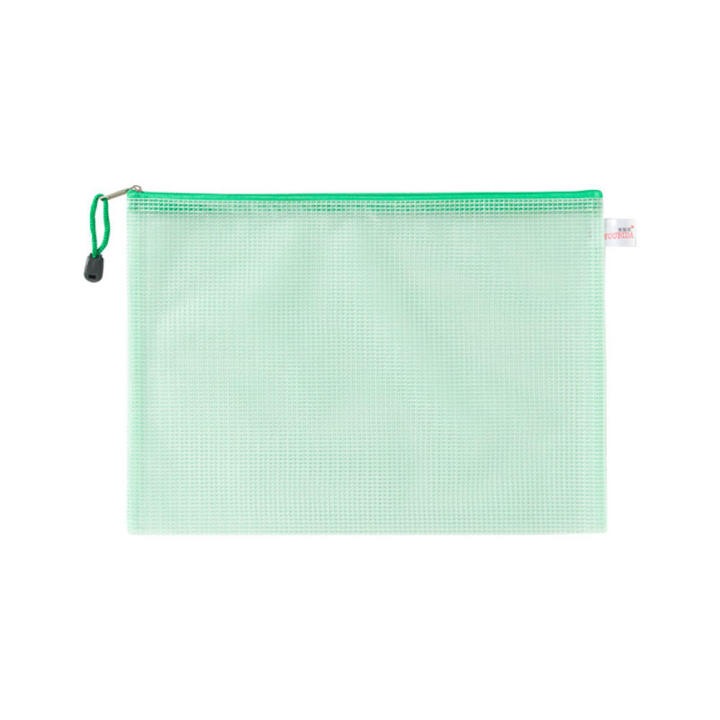 Document Bag School Office Supplies Storage Bags Pencil Mesh Zip File Folders Zipper Pouch