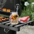 BBQ Grill Charcoal Smoker Barbecue Grill with Side Shelf and Hook For Outdoor Backyard Cooking. 