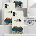 Jizetin for Xiaomi Mi 11 Lite / 11 Lite 5G /11 Lite 5G NE Case Side Design Phone Cover INS Style Simple Elegant The Natural Mountain Area Edge Printing Liquid Silicone Trend Case. 