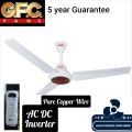 GFC Fan Ceiling 56 Inch Ravi Plus Model AC DC Inverter Remote Control Pure Copper Wire. 