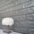 [1PCS] 3D Brick Stone Wall Sticker Self-Adhesive Foam Wallpaper Panels Room Decal 77x70cm. 