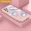 chenyyka For Huawei P30 Pro Case Cartoon Fashion Doraemon New Design Side Design Phone Cases Pattern Luxury Plating Casing Full Cover Camera Shockproof Protection SoftCases. 