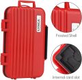 LYNCA KH6 Memory Card Case Holder, Large Capacity Memory Card Holder, Memory Card Hard Protector Case Professional Water-Resistant Anti-Shock Compact Camera Card Hard Storage Box for 8 SD Cards 4 CF Cards 12 Micro SD/TF Cards (Orange). 