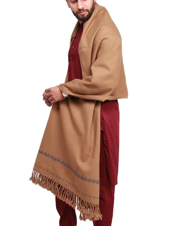 Kashmiri%20Dhussa%20&%20Pashmina%20Wool%20Shawl%20For%20Men%20(White-Black-Brown)%20-%20Image%203