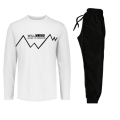 RiseUp Store - Track Suite Black & White & Black & Black Will Class Fashion Printed Men & Boys Comfortable Fabric T Shirt & Trouser. 