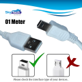 USB A to Mini B Data Transfer USB Charging Cable for PC, Laptop, Car Dash Cam, Digital Camera. 