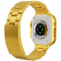 M9 Ultra Max Gold Edition Luxury Stainless Steel smart watch. 