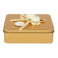 Rectangular Tin Boxes with Lids, Empty Hinged Tins, Metal Storage Organizer Tins for Candy, Treats, Gifts,. 