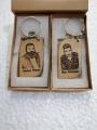 Wooden Deco Key chains with Photo and name. 