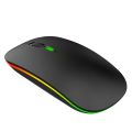 HXSJ M40 2.4GHZ 800,1200,1600dpi Third Gear Adjustment Colorful Wireless Mouse USB Rechargeable. 