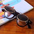 New Classic Steampunk Goth Glasses Goggles Round Flip Up Sunglasses Retro Vintage Fashion Accessories Trend Round Eyeglass. 