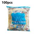 【HOT】 100Pcs Disposable Plastic Bag Food Cover Wrap Elastic Food Bags Storage Kitchen Organizer Fresh Bag For Fruit Bowls Caps Packing. 