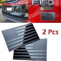 1 2Pcs 3D Metal American Flag Emblem Decal Side Maker Black US Flag Stickers For Car Truck Or SUV Rear Tail Trunk Badges Styling. 
