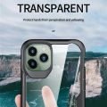 iPhone 11(6.1) - iPaky Case Luxury Transparent,ShockProof Silicon Border Back Cover For Apple iPhone 11-6.1. 