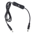 Power Cable Fast Transmission Compatible with   Male to Male Power Cord with Switch for LED/CCTV/ Car/ Monitors etc T21B 100CM. 