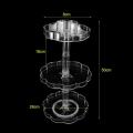 Large 360° Rotating Cosmetic Organizer Makeup Holder Jewelry Storage Box 3 Tier. 