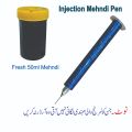 Injection Mehndi Pen with 50ml Mehndi. Henna Applicator Pen with Mehndi. 