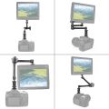 Magic Arm 11 inch Articulating Arm Magic Friction with Hot Shoe Mount & 1/4 inch Tripod Screw for DSLR Camera Monitor LED LCD Lights DV Monitor Flash Lights Microphone. 