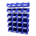 Tools plastic Bin box Storage System LARGE Containers stackable (Set of 4). 