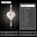 SKMEI Fashion Women Simlpe Casual Classic Stainless Steel Waterproof Quartz watch for girls 1390. 