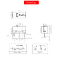 2pcs GM8.0 Kailh micro switch 80M life gaming mouse Micro Switch. 
