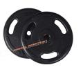 High Quality Tri-Grip Rubber Coated Weight Plates 1 inch Dia Easy for Iron Rod Dumbbell Fitness Home Gym-Black. 