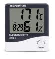 Indoor Room LCD Monitors Electronic Temperature Humidity Meter Digital Thermometer Hygrometer Weather Station Alarm Clock HTC-1. 