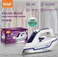 Continuous Steam Iron Scarlet/ Silver Crest/  RAF R.1204/1106/1201/1248/1262/1153/1210/1211 Electric Steam Iron full  size Non Stick Plate 1200-2400 Watts High Quality Cord/Cordless Steam Burst Irons. 