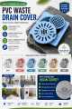 PVC Floor Drain Cover Waste Jali | Anti-Clog Bathroom Kitchen Drain Strainer | Removable Drain Cover | Multi Color. 