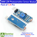 LDR Sensor Module Optical 3pin Photosensitive LDR Module Light Sensitive Photodiode Module for Arduino by Electrica. 