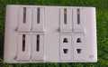 6 Switches+2 Sockets Electric China Fitting Sheet China Switch Board- ECM Metal Series. 