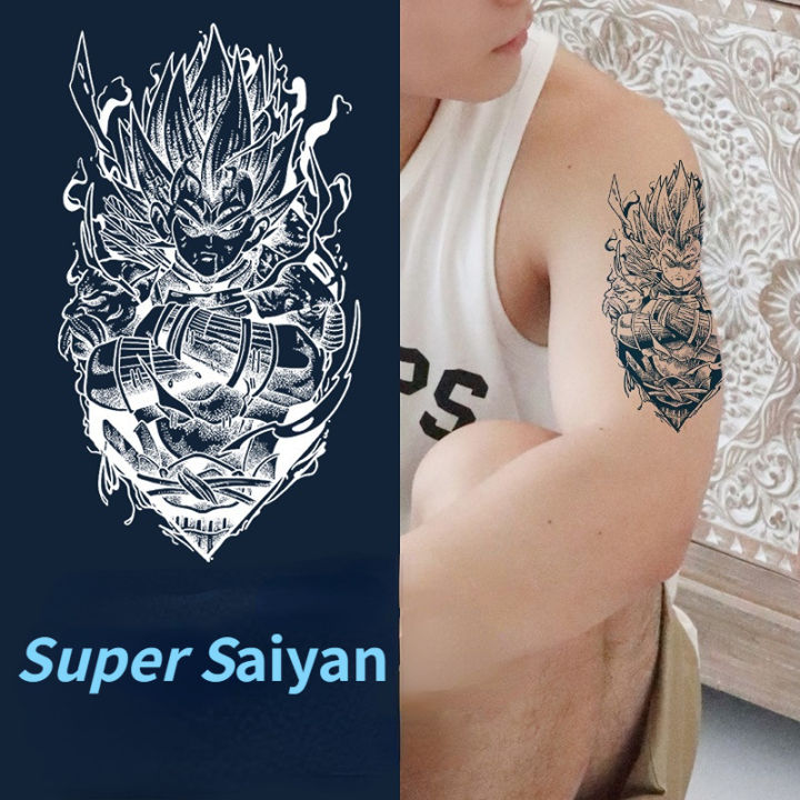 Dragon Super Saiyan Tattoo Arm Decoration Son Goku Flower Arm Vegeta Iv Children's Toys Birthday