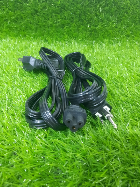 100% Original Power Cable for Laptop 1.5M high & Premium quality  Cable - High Quality Pure Copper 3 Prong Laptop Charger AC Adapter Power Cord  |  Laptop charger power cable | Flower Cable | 3 pin laptop charger cable | laptop charger |