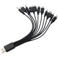 Multi Pin Cable Charger USB Adapter Cable Data Wire Cord 10 in 1 Multifunction USB Data Transfer Cable Universal Creek. 