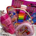 stationery deal  for kids water bottle / lunch box / pencil box / water color / pencil color / markers - play dough complete package. 