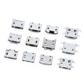 60pcs=12 Models Micro USB Connector 5Pin usb Jack Socket Female For MP3/4/5 Huawei Lenovo ZTE And Other Mobile Tabletels. 