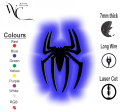 InsideDecors(ID) Spiderman 3D LED Night LED Light - Spider Logo Wall Decor | Marvel Superhero Game Room Sign | Christmas Gift for Kids & Fans | Glowing Spider Wall Art. 